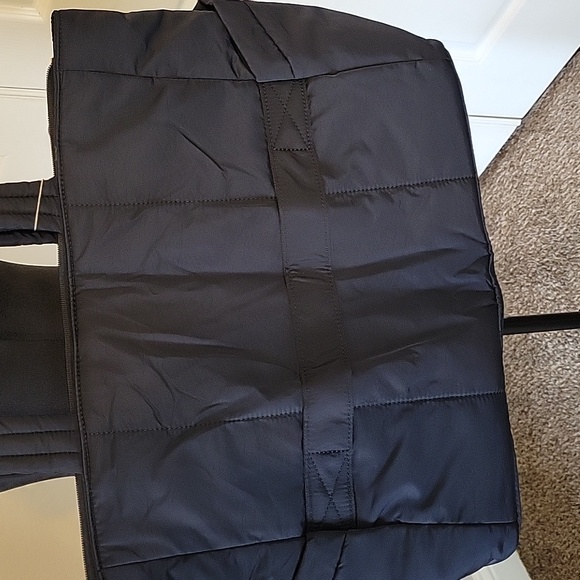 Black Quilted Tote Bag Large NWT - Picture 5 of 16